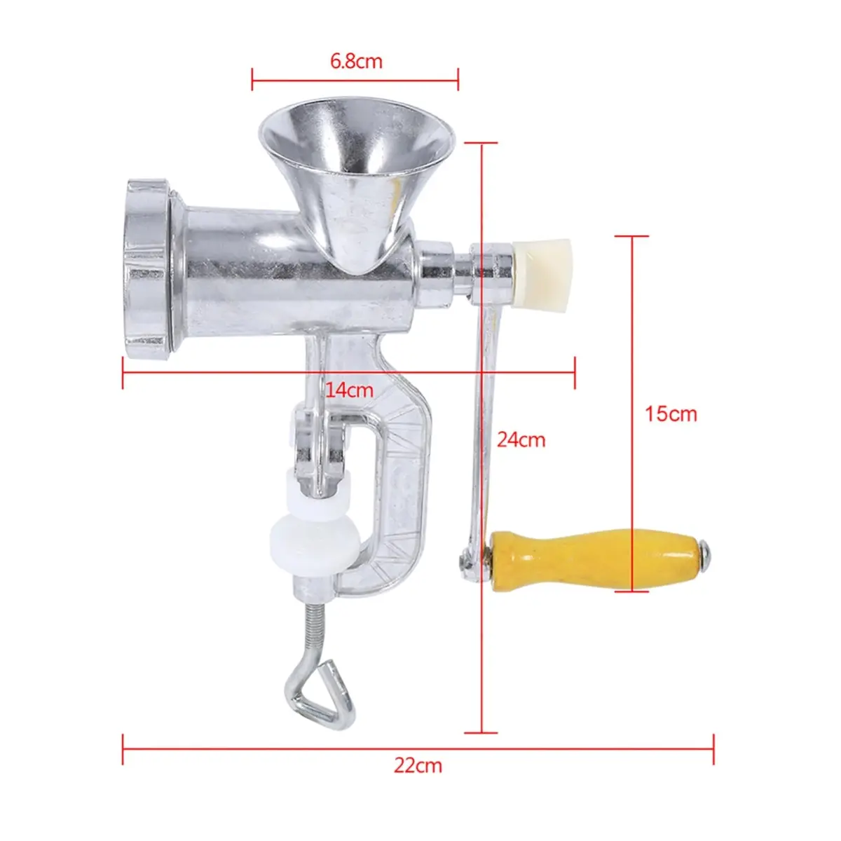 FOLOSAFENAR Manual Meat Grinder Aluminum Alloy | Easy & Stable Table Clamp (70-120 chars) - view 3