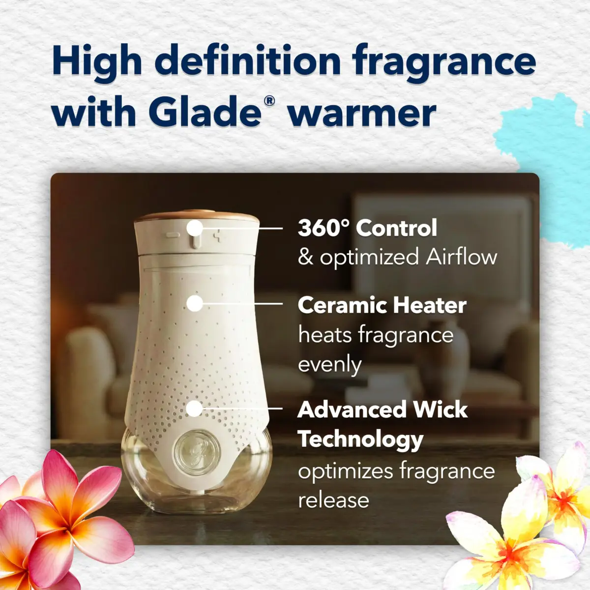 Glade PlugIns Refills Air Freshener Aqua Waves 3.35 Fl Oz (100 ml) | Scented Oil for Home & Bathroom - view 6