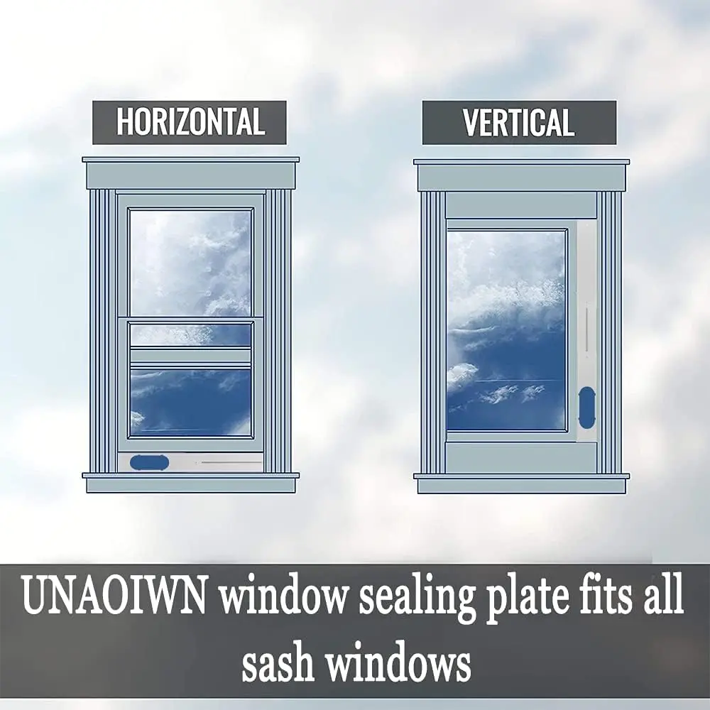 UNAOIWN Portable AC Window Vent Kit 5.9" | Easy Installation & Durable PVC Material - view 9