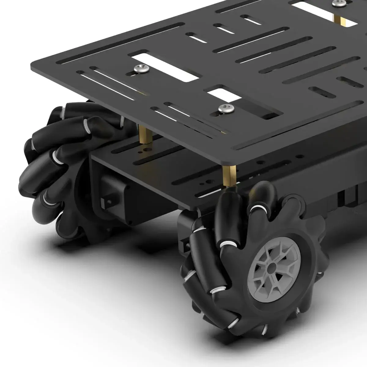 LewanSoul Mecanum Robot Chassis Car Kit 180x140x89mm | Aluminum Alloy Frame with 360° Omnidirectional Wheels - view 8