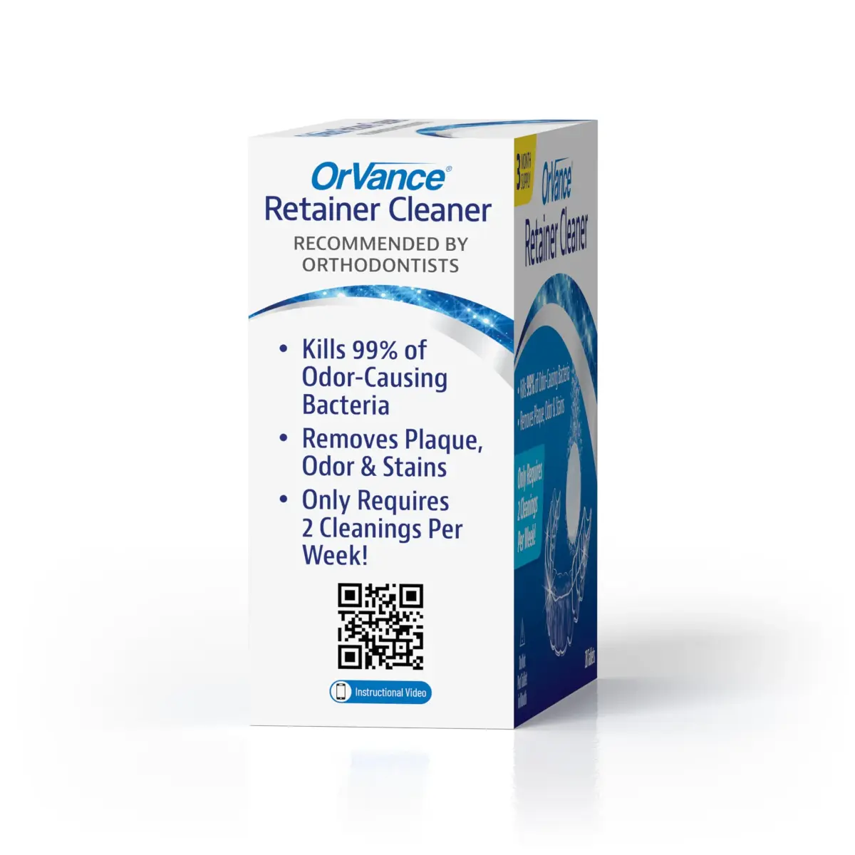 OrVance Retainer Cleaner Tablets 28 Count (3 Month Supply) | Cleans Orthodontic Appliances Twice Weekly - view 4