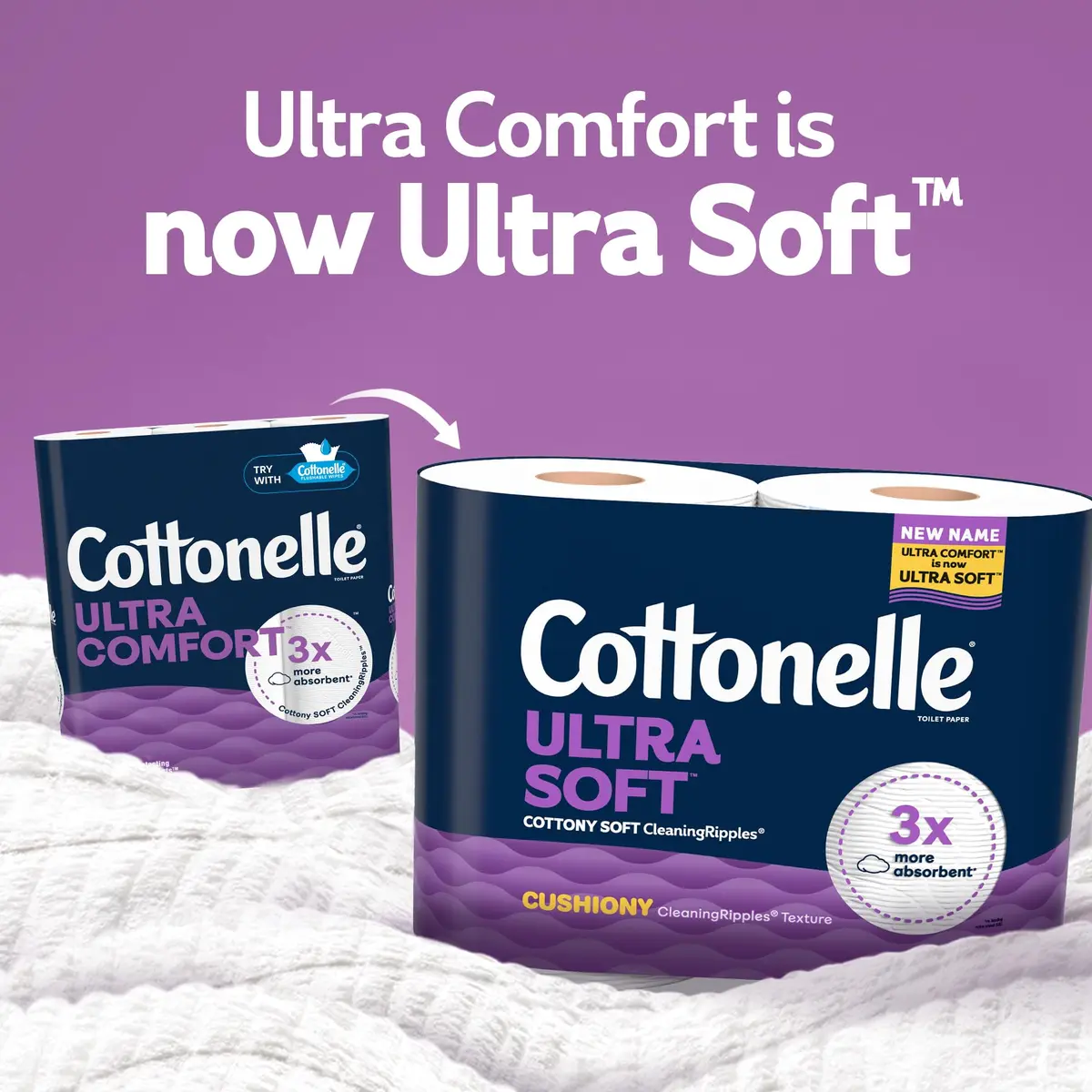 Cottonelle Ultra ComfortCare Soft Toilet Paper 32 Family Mega Rolls | 2-Ply, 10400 Sheets - view 2