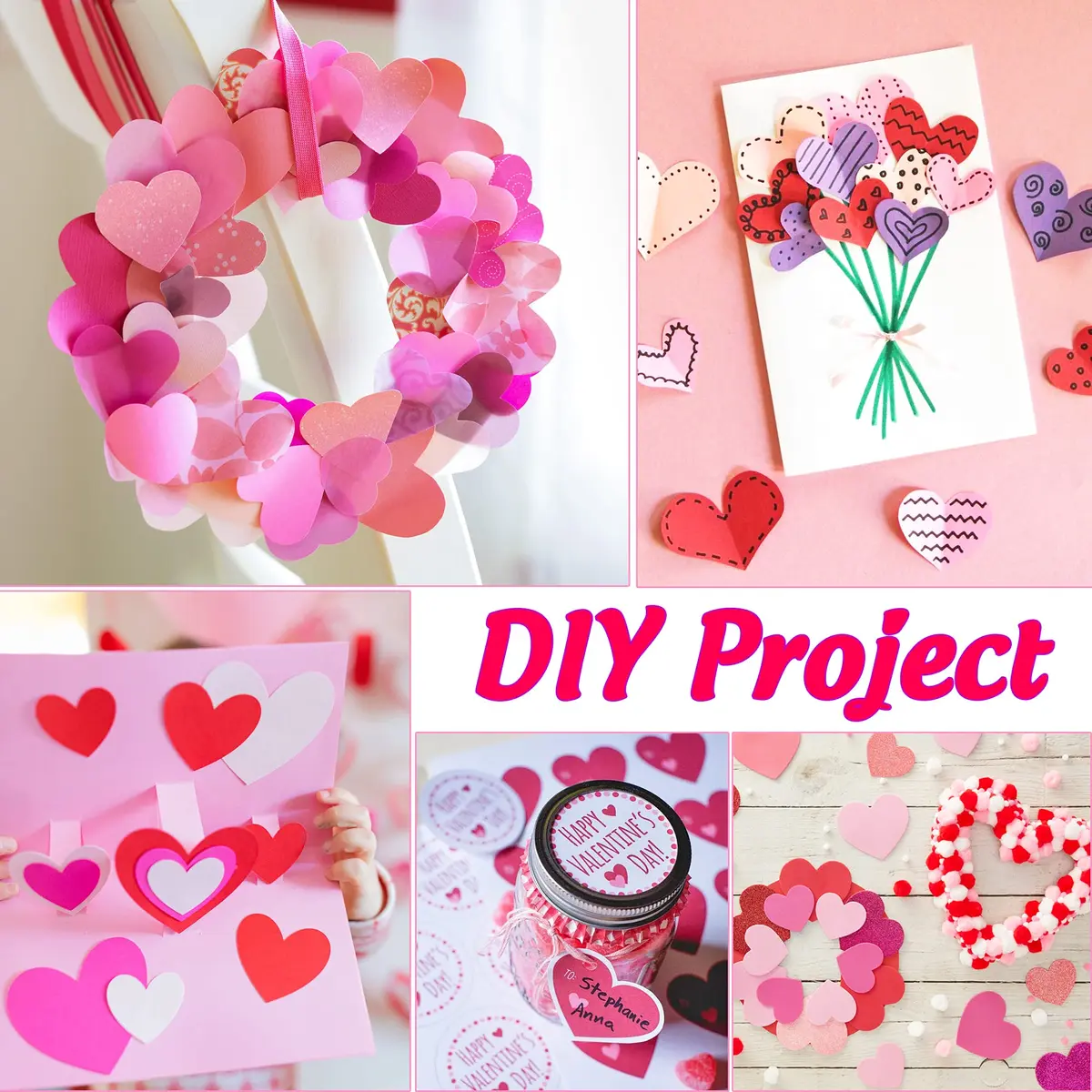 ECOHU Heart Punch for Paper Crafts 1-Inch | Easy Spring-Action Lever for Card Making & Scrapbooking - view 7