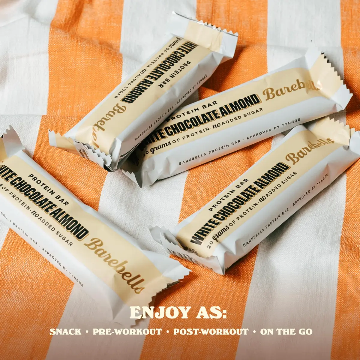 BAREBELLS White Chocolate Almond Protein Bars 24 Count | Chocolate Protein Bar - view 3