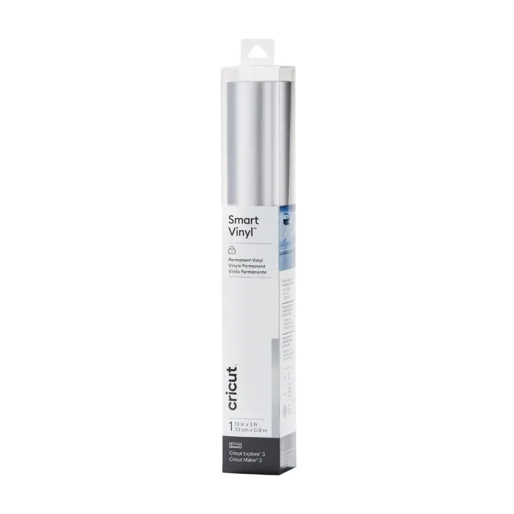 Cricut Smart Permanent Vinyl, Silver - Single 3ft Roll (33cm x 0.9m) | Matless Cutting for Maker 3 & Explore 3 - main product image