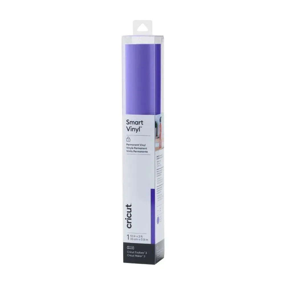 Cricut Smart Permanent Vinyl, Purple Roll 3ft (81.3 cm x 0.9 m) | Matless Cutting for DIY Projects - main product image
