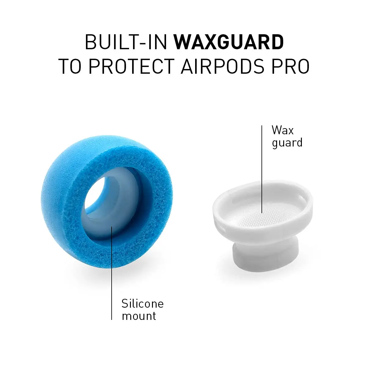ADVANCED SOUND GROUP Eartune Fidelity UF-A Memory Foam Tips for AirPods Pro (1st & 2nd Gen) | Built-in Wax Guard, Secure Fit, Rich Bass, Assorted S/M/L - view 5