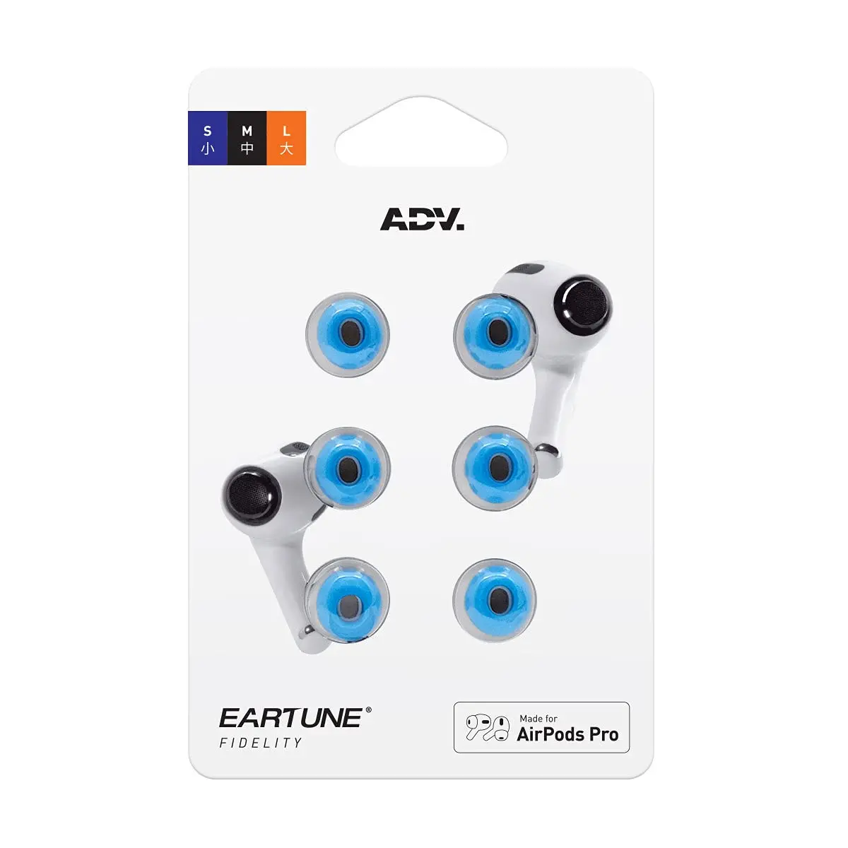 ADVANCED SOUND GROUP Eartune Fidelity UF-A Memory Foam Tips for AirPods Pro (1st & 2nd Gen) | Built-in Wax Guard, Secure Fit, Rich Bass, Assorted S/M/L - view 7