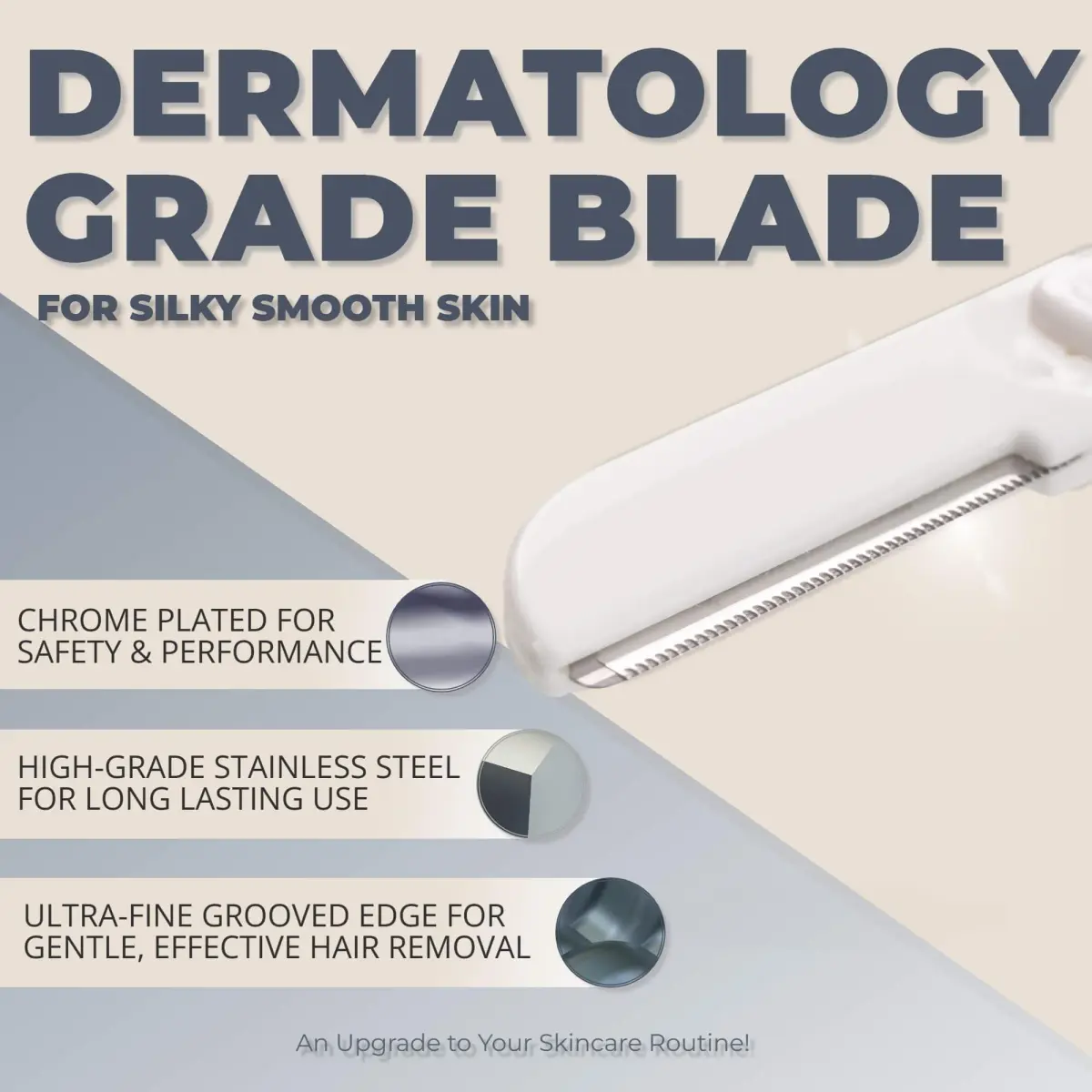 Jasclair Dermaplaning Razor for Women - Face Shaver for Peach Fuzz & Brows, 6 Count | Gentle Exfoliation & Eyebrow Shaping - view 5