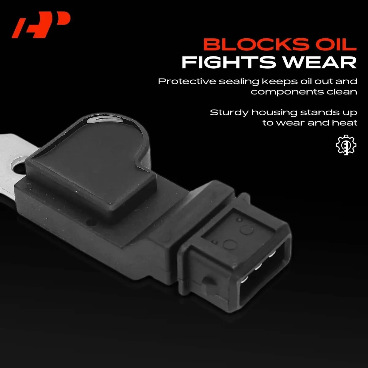 A-Premium Engine Camshaft Position Sensor | OEM-Standard Replacement, 3 Pins, Black - view 3