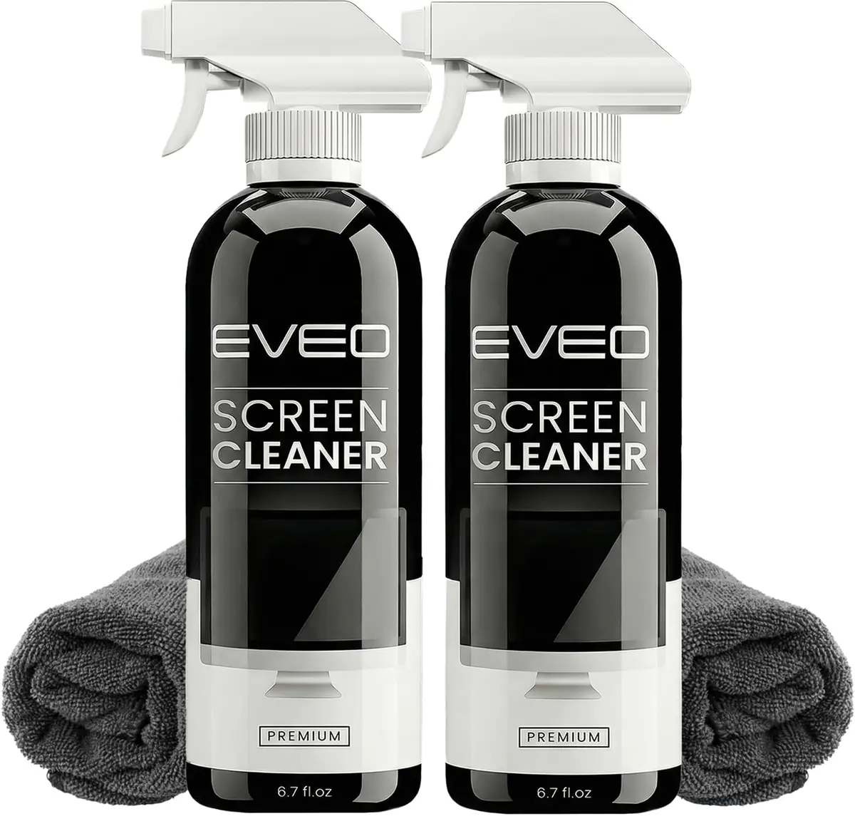 EVEO Screen Cleaner Spray Kit 6.7oz (200ml) 2 Pack | Streak-Free Shine for All Screens - main product image