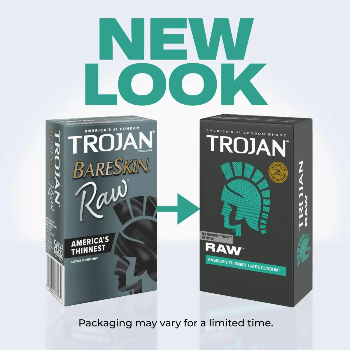 TROJAN BareSkin Raw Thin Condoms, Lubricated, 24 Count Pack - view 2