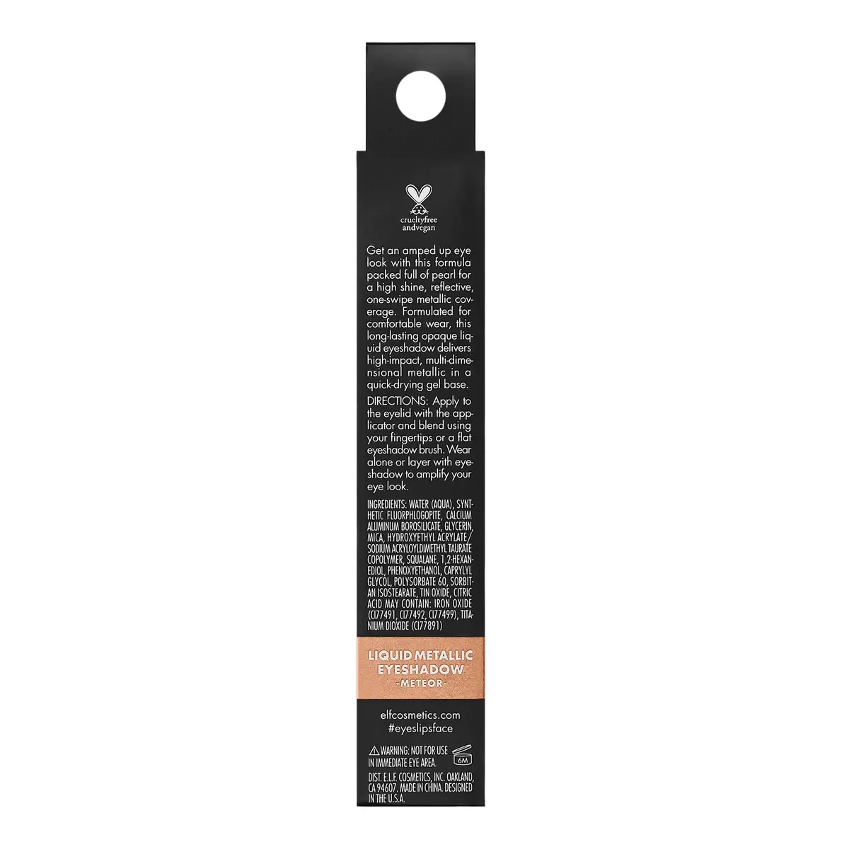 e.l.f. Liquid Metallic Eyeshadow Meteor | Long-Lasting, Quick-Drying, Vegan & Cruelty-Free (70-120 chars) - view 5