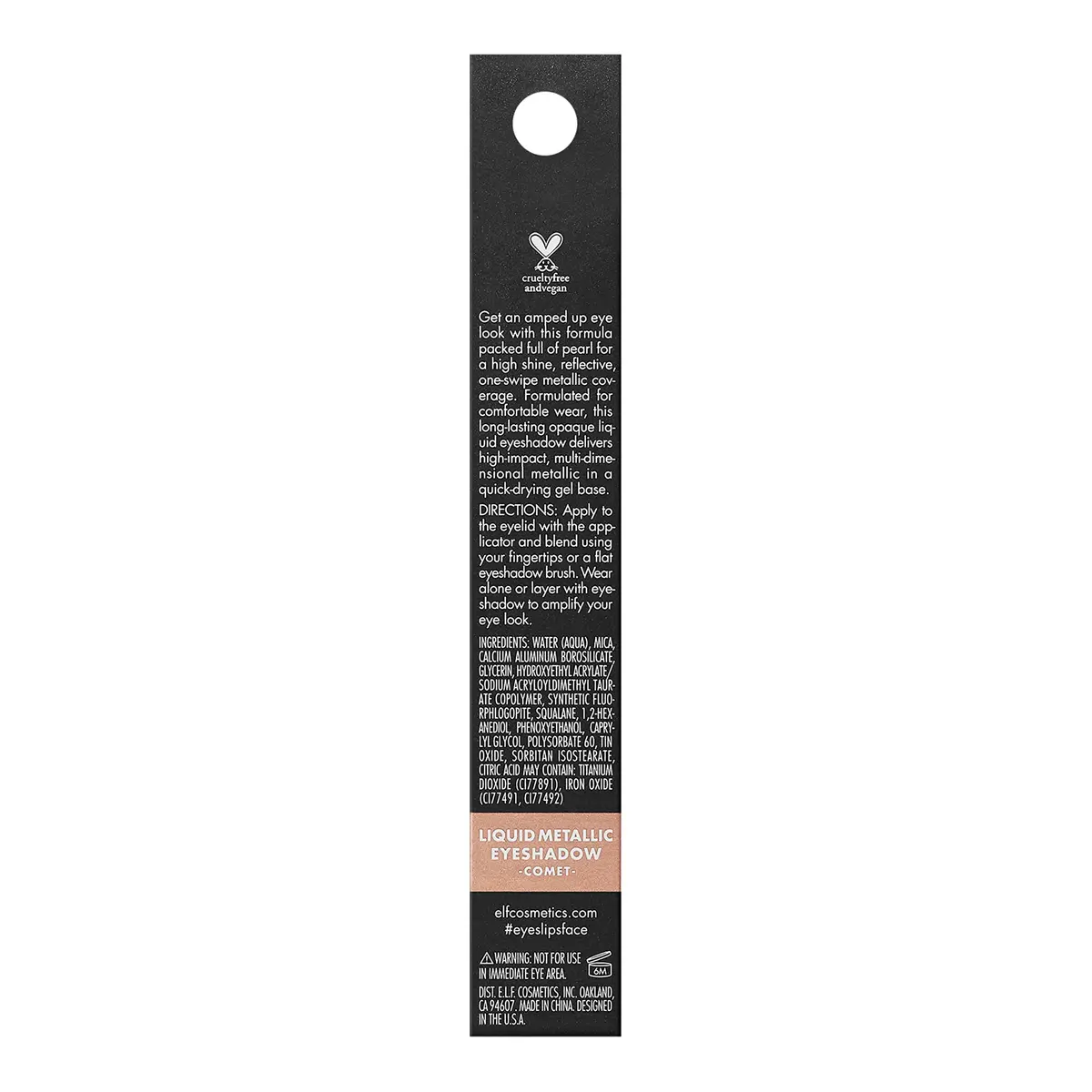 e.l.f. Liquid Metallic Eyeshadow Comet | Long-Lasting, Vegan & Cruelty-Free, 0.1 Fl Oz - view 4