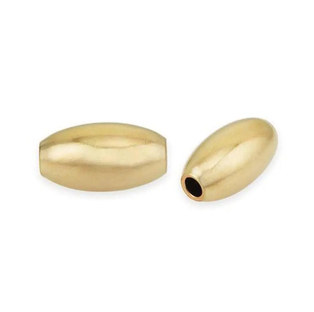 Adabele Gold Craft Bead 5.5mm | Sterling Silver Jewelry Component for Indian Creators - view 4