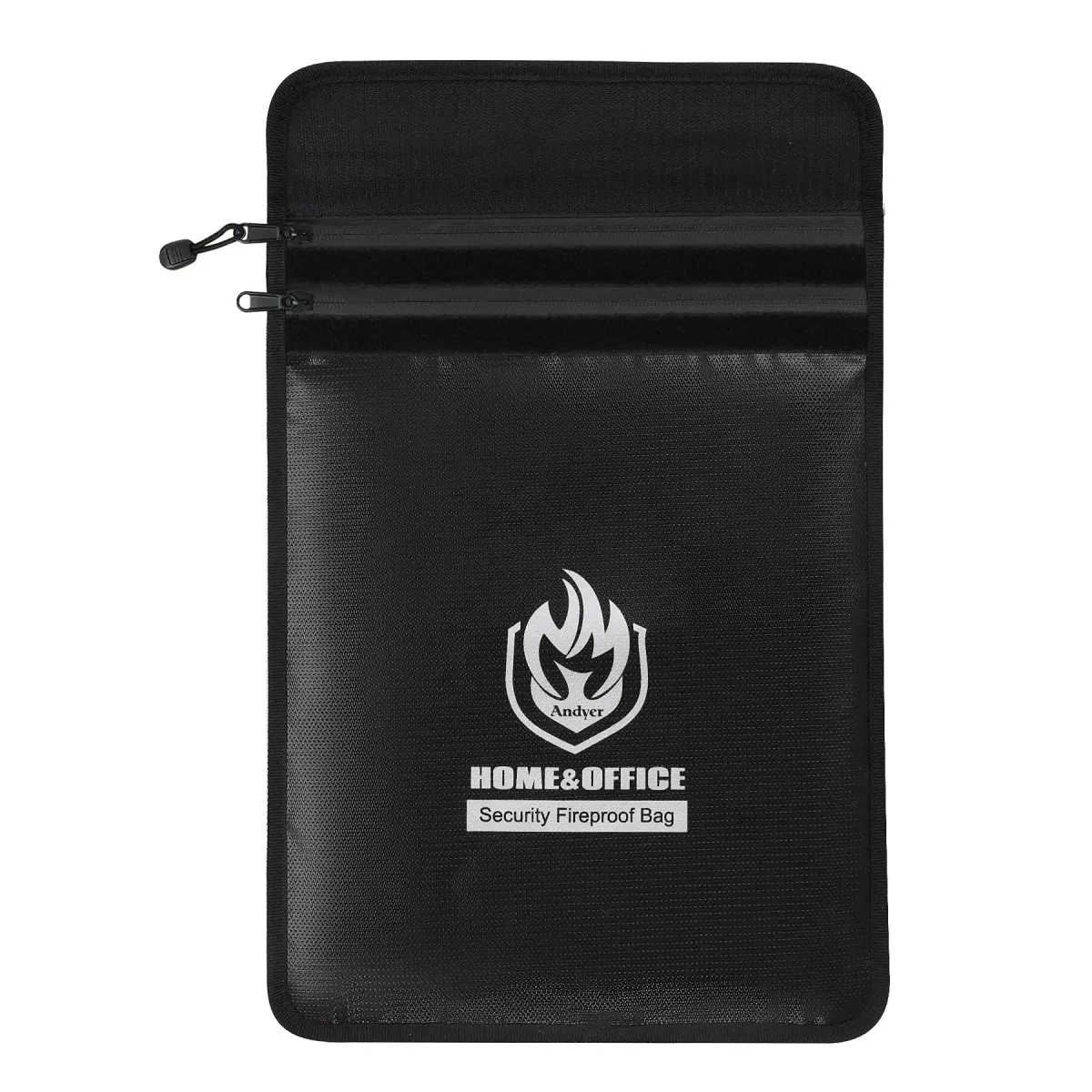 andyer 2 Pockets Fireproof Document Bag 38cm x 28cm (15"x11") | UL Certified Fire & Water Resistant - view 8