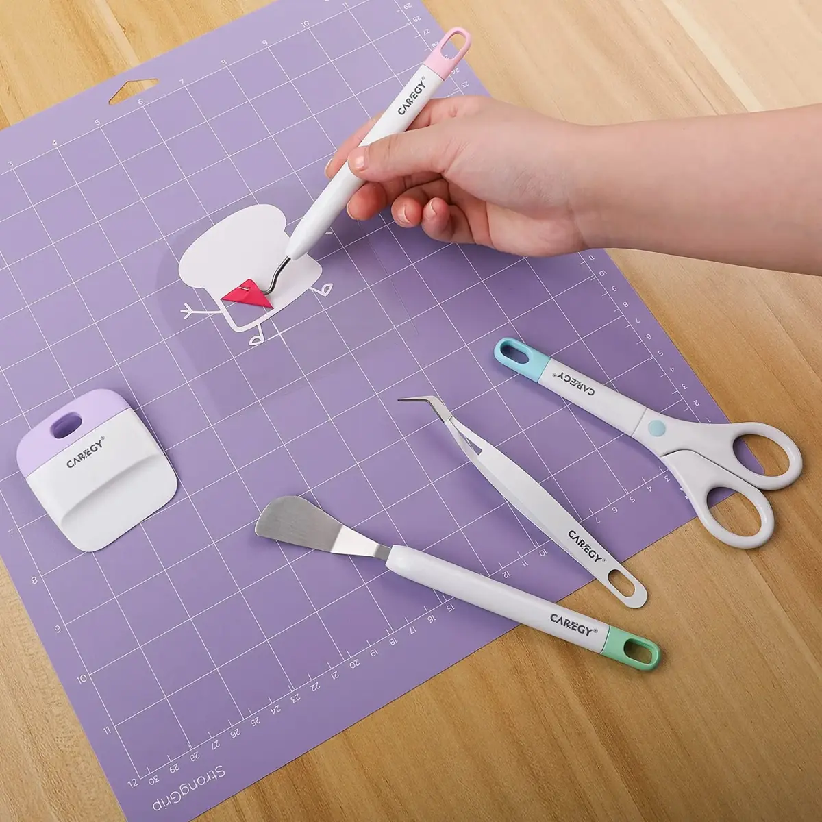 CAREGY Craft Vinyl Weeding Tools Set 5-Piece | Precision Tools for Cricut & Silhouette Projects - view 4