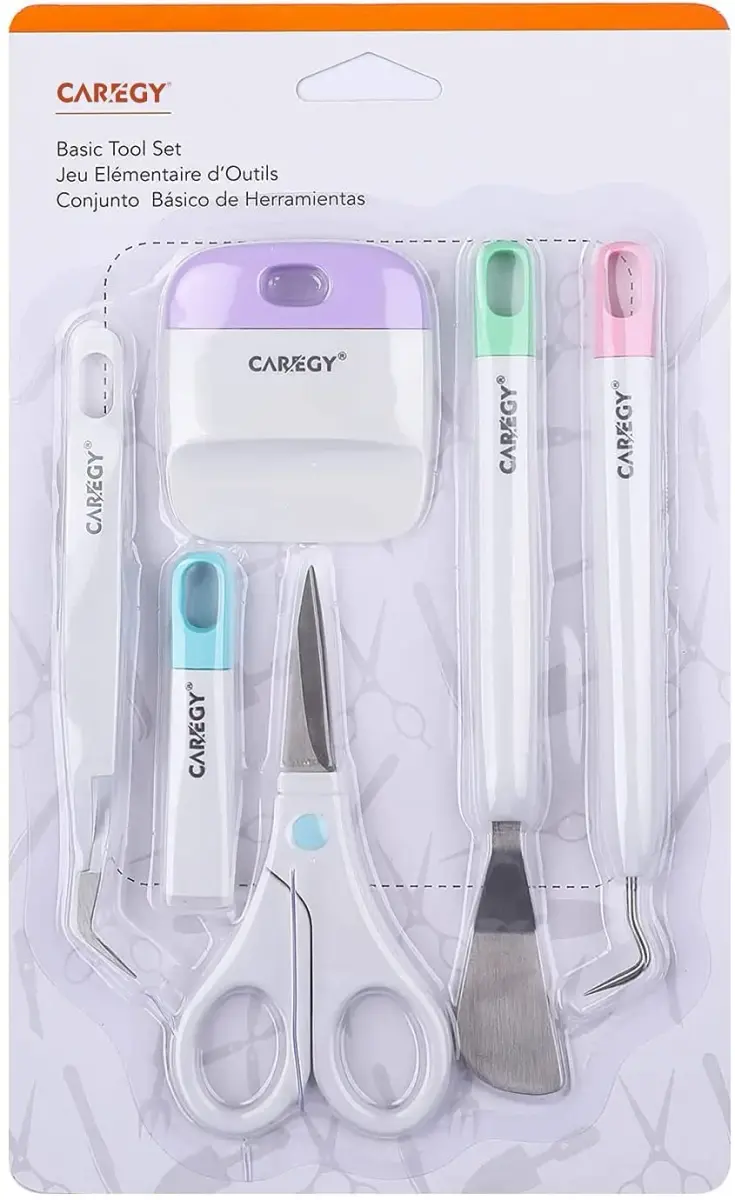 CAREGY Craft Vinyl Weeding Tools Set 5-Piece | Precision Tools for Cricut & Silhouette Projects - main product image