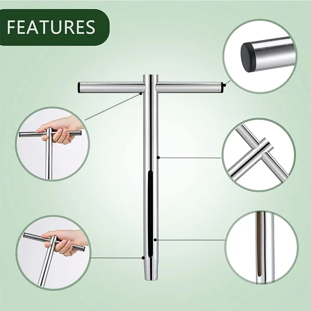Sukiise 12 Inch Stainless Steel Soil Sample Probe with T Handle | Soil Test Kit for Plant Care Lawn Garden Farm - view 8