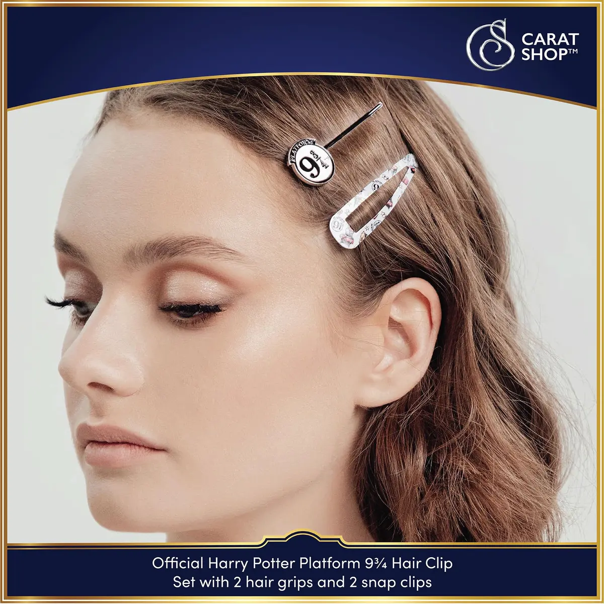 The Carat Shop Harry Potter Platform Hair Clip Set | Official Branded Accessories for Girls & Adults - view 2