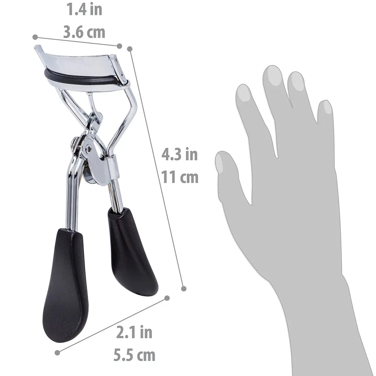 SHANY Luxe Lashes Eyelash Curler 13.97 cm (5.5 Inch) | Professional Makeup Tool for Crease-Free Curls - view 4