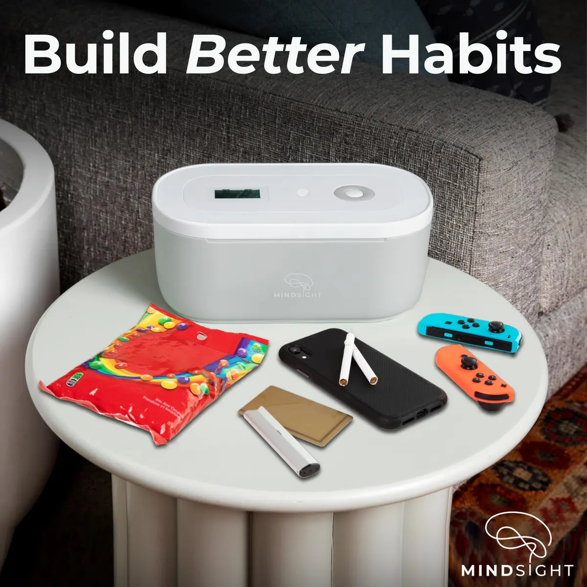 Mindsight Timed Lock Box | Unplug from Phones, Video Games, Social Media | 3 Modes | Easy to Use | Out of Sight ~ Out of Mind | Boost Your Mental Wellness - view 2