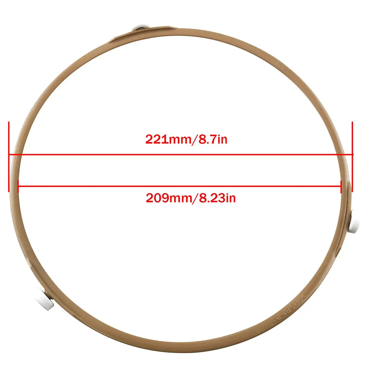 ZZHXSM Turntable Ring Microwave Glass Turntable Plate Support Wheel Ring, 22cm | Durable, High-Temperature Plastic Support - view 2