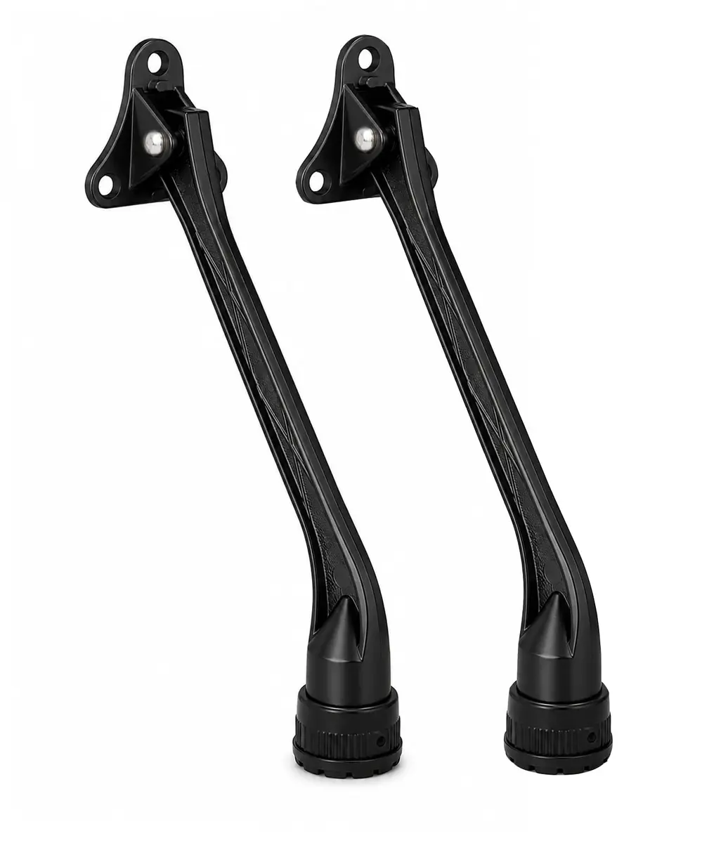HOME&I 7-Inch Kick Down Door Stopper 17.78cm (7 Inch) | Durable Zinc Alloy Door Holder with Non-Slip Rubber Foot - main product image