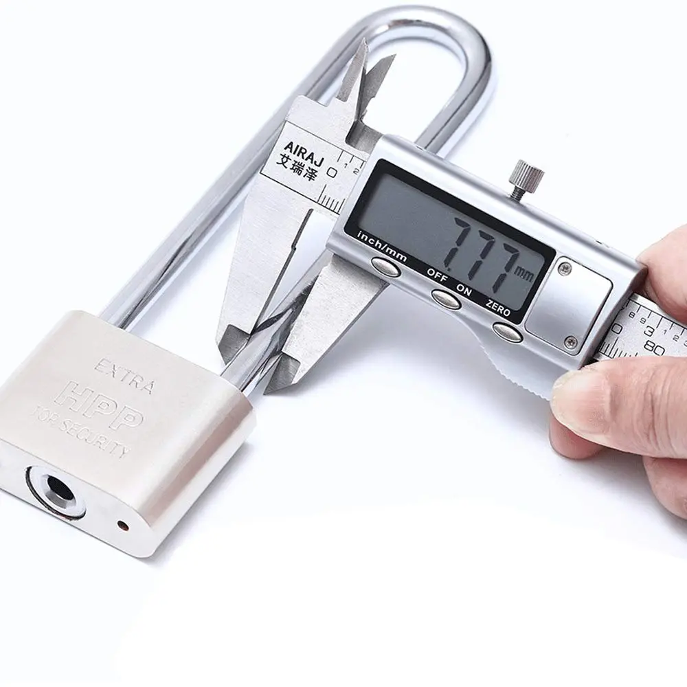 WANLIAN Long Beam Keyed Padlock 40mm (1.57 inch) Width | Hardened Steel Shackle for Gym Lockers & Gates - view 4