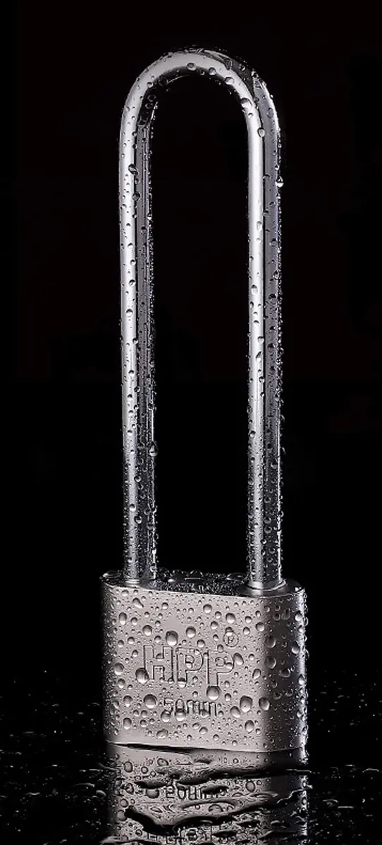 WANLIAN Long Beam Keyed Padlock 40mm (1.57 inch) Width | Hardened Steel Shackle for Gym Lockers & Gates - view 6