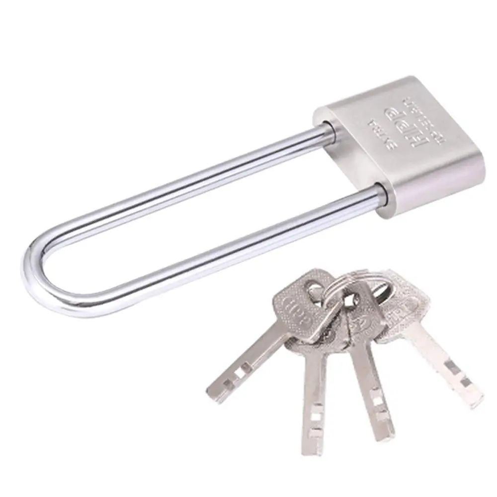 WANLIAN Long Beam Keyed Padlock 40mm (1.57 inch) Width | Hardened Steel Shackle for Gym Lockers & Gates - view 3