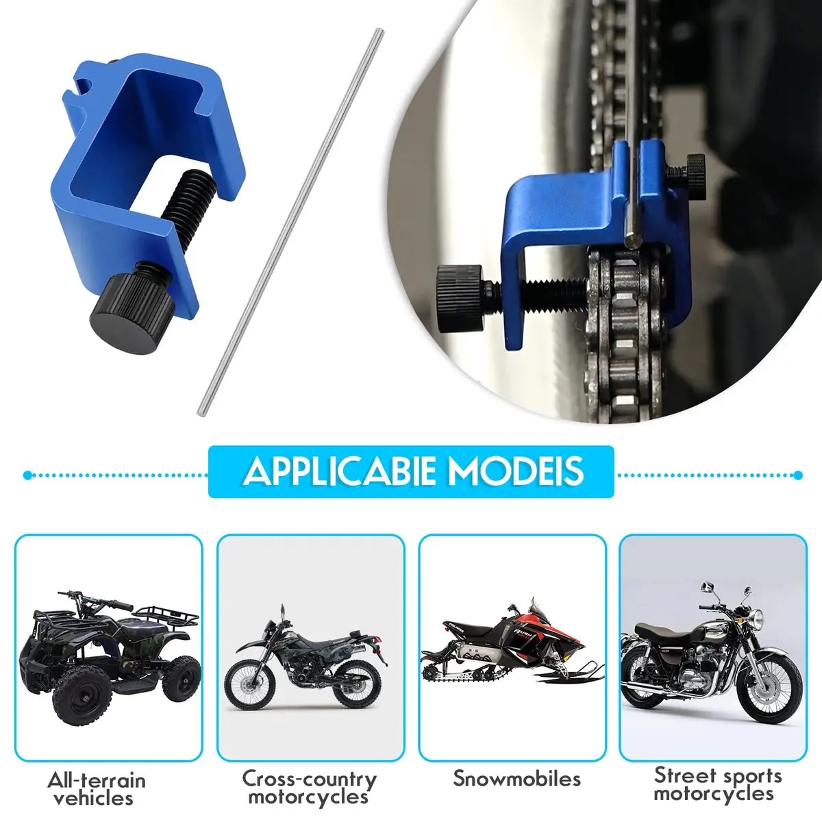 PEATOVIE Motorcycle and ATV Chain Alignment Tool | Quick Accurate Alignment Tool - view 5