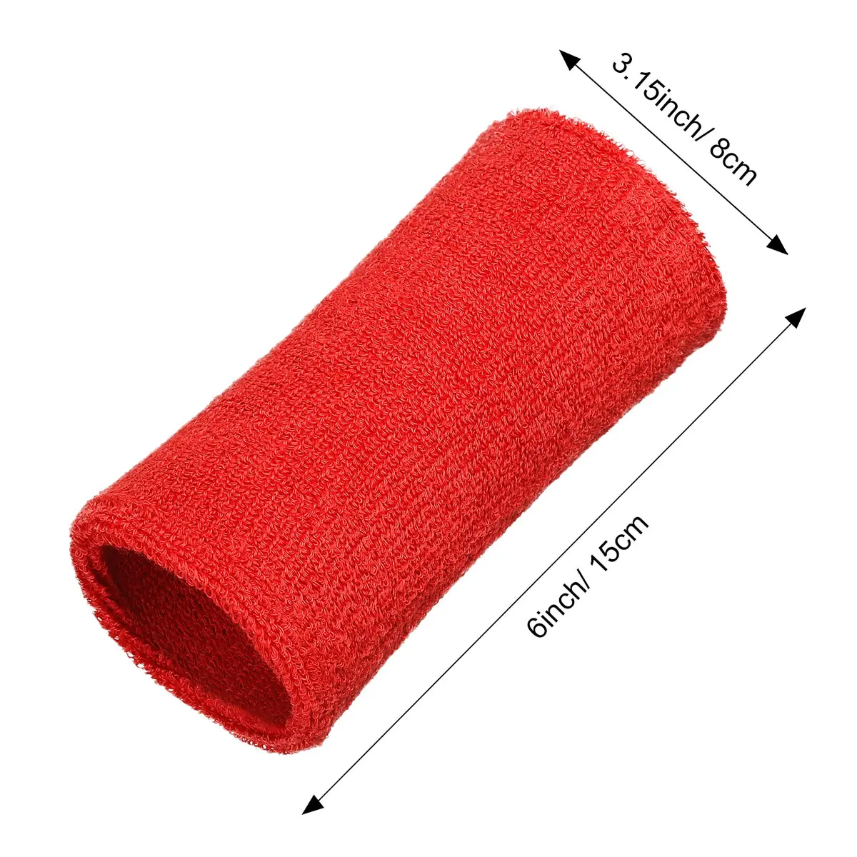 WILLBOND Wrist Sweat Bands, Classic, Red, White, Dark Blue | Absorbent, Elastic Fit for All Sports - view 3
