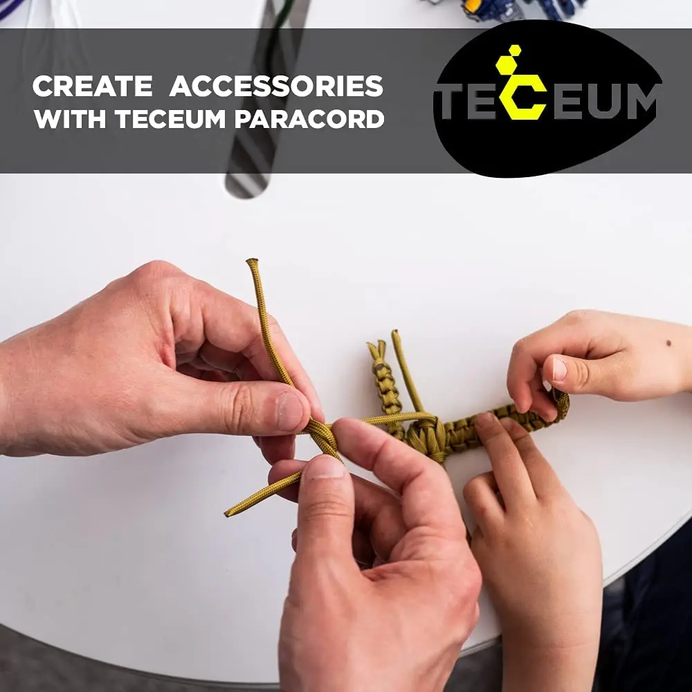 TECEUM Paracord Rope Type III 550 | MIL-SPEC Outdoor Tactical Cord, 100 ft - view 7