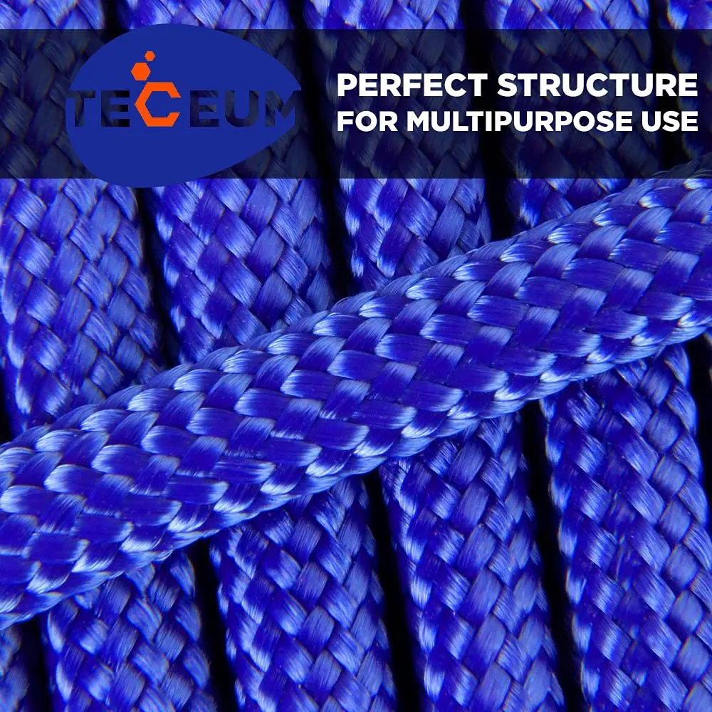 TECEUM Paracord Rope Type III 550 Tactical MIL-SPEC 30.5m (100 ft) | Strong 249kg (550lb) Load Capacity - view 5