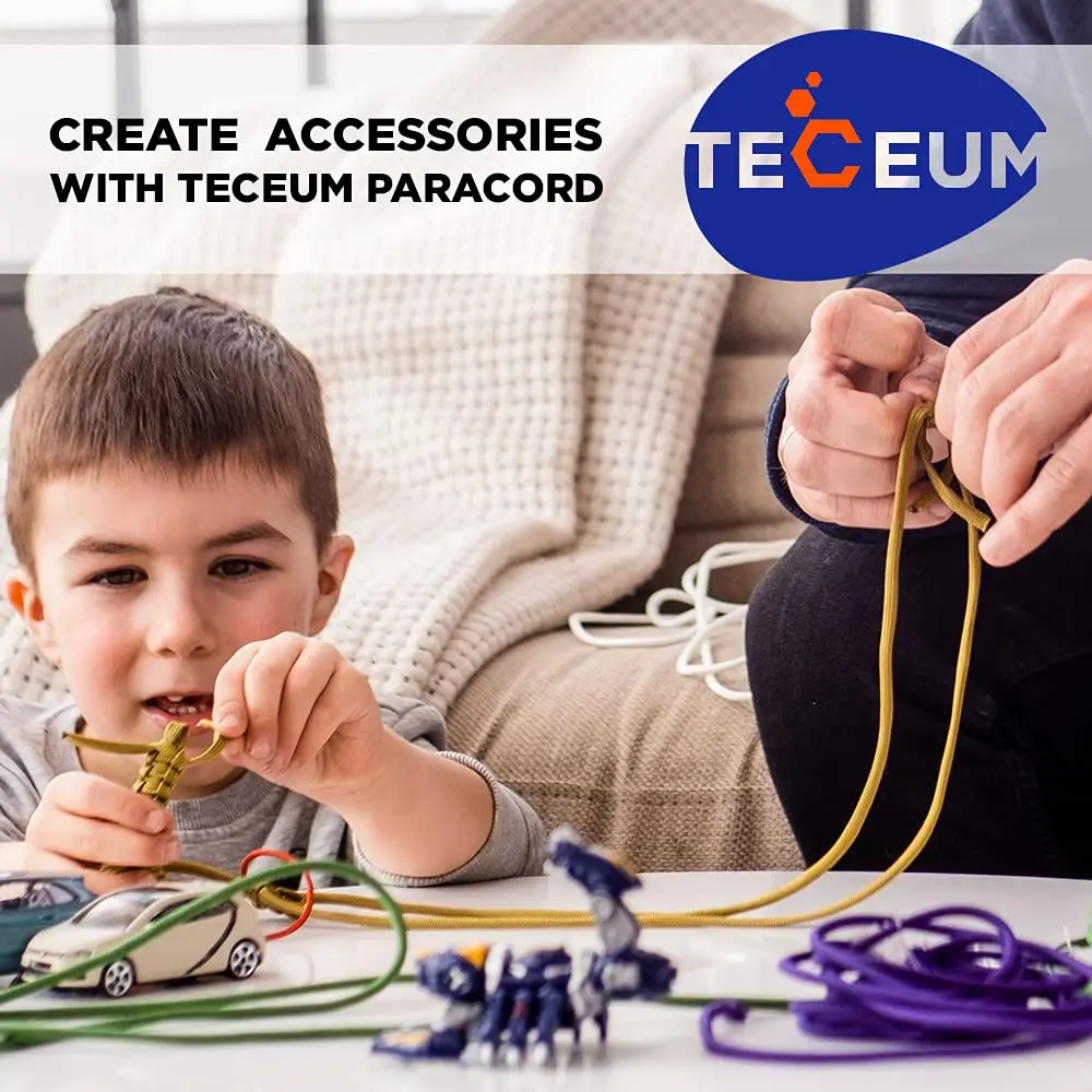 TECEUM Paracord Rope Type III 550 Tactical MIL-SPEC 30.5m (100 ft) | Strong 249kg (550lb) Load Capacity - view 7
