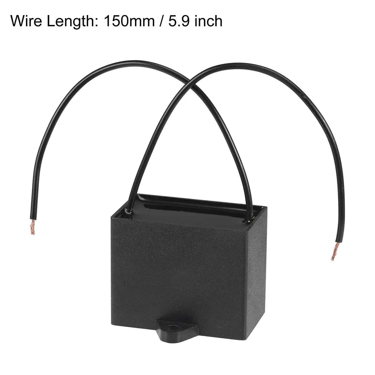 uxcell CBB61 11uF 350V AC Ceiling Fan Capacitor | Metallized Polypropylene Film, 50x40x30mm, 2 Wires - view 3