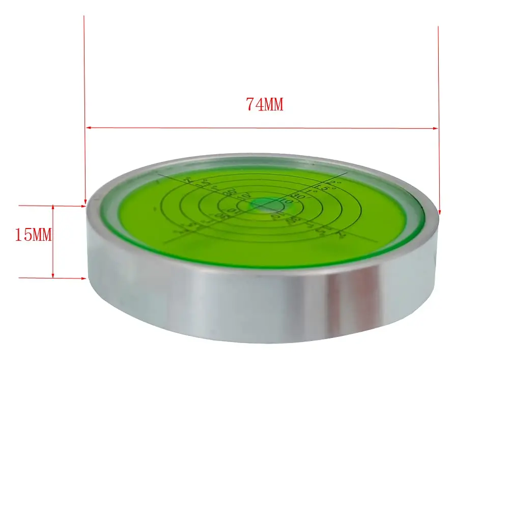XMLEI Round Spirit Level 74mm (2.91 inches) | High Precision Horizontal Bubble Instrument - view 5
