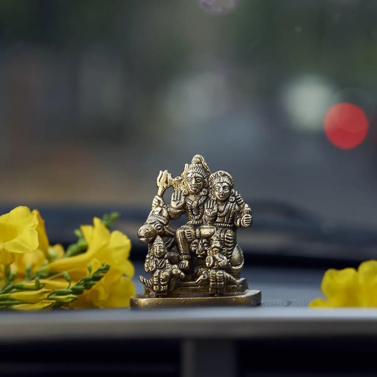 eSplanade Brass Shiva Parvati Pariwar Family Murti Idol Statue Sculpture 5.7 cm (2.25 x 2 x 1 Inch) - main product image