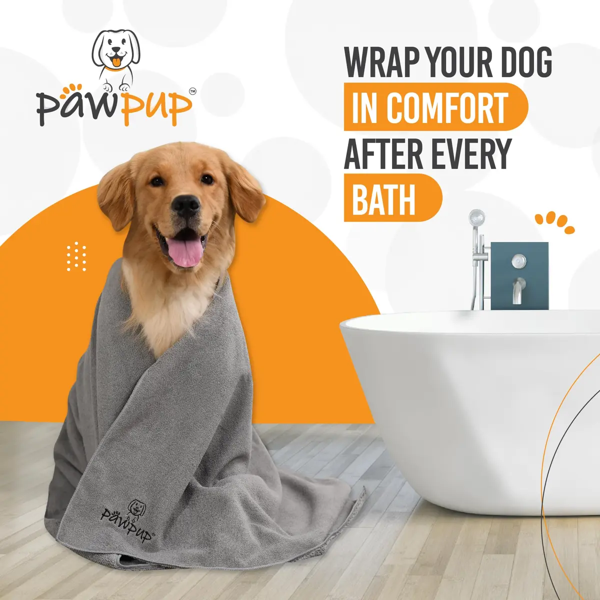 PAWPUP Dog Towels for Drying Dogs 40 x 24 Inches | Super Absorbent Microfiber Pet Grooming Towel - view 8