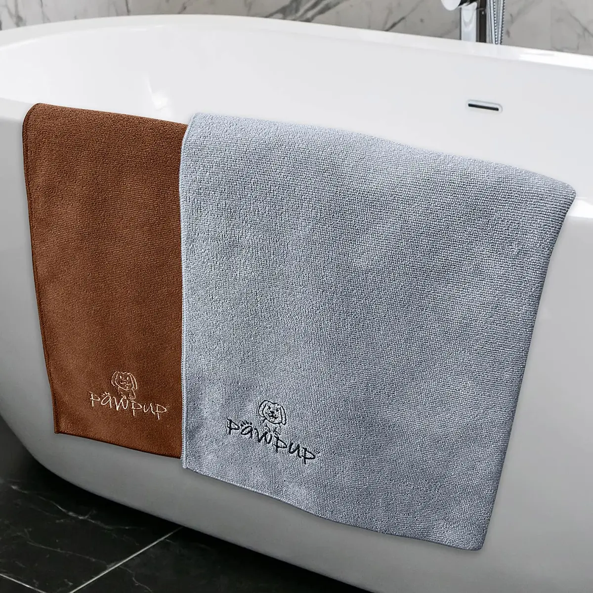 PAWPUP Dog Towels for Drying Dogs 40 x 24 Inches | Super Absorbent Microfiber Pet Grooming Towel - view 2