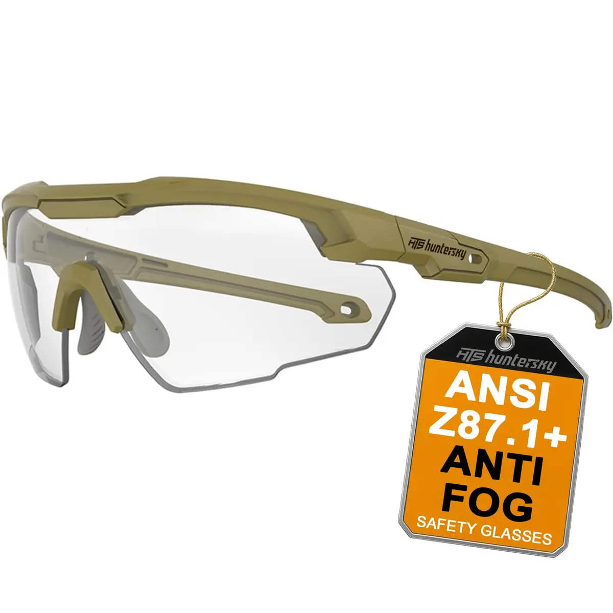 HTS HUNTERSKY HTS ballistic Safety Glasses S57 | Impact-Resistant, UV400, Tactical Eye Protection - main product image