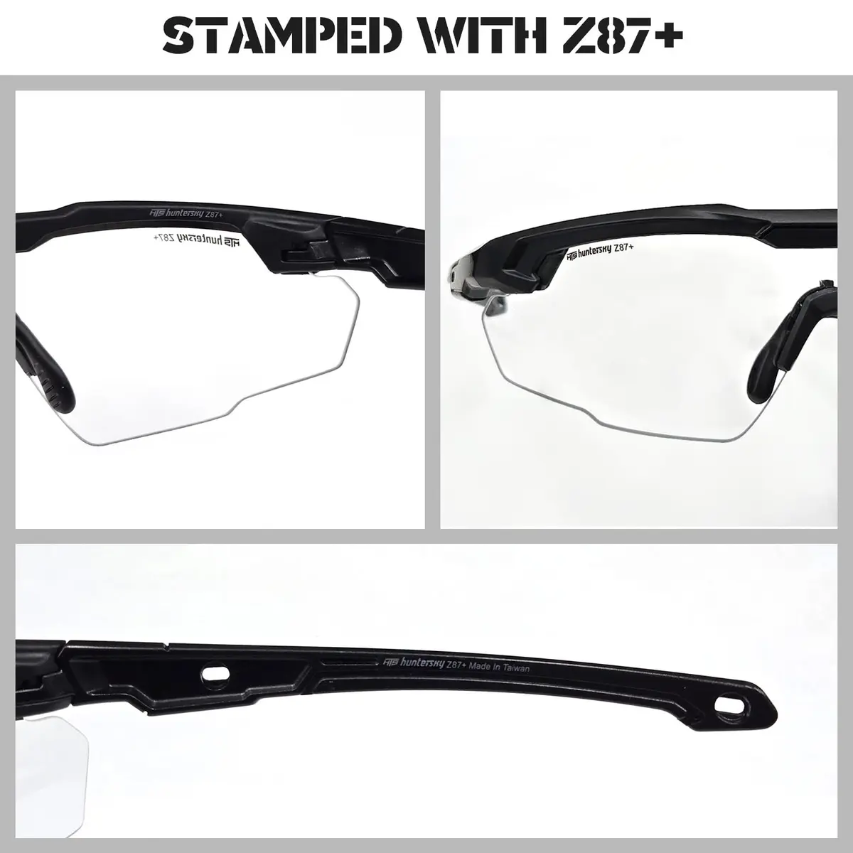 HTS HUNTERSKY HTS ballistic Safety Glasses S57 | Impact-Resistant, UV400, Tactical Eye Protection - view 9