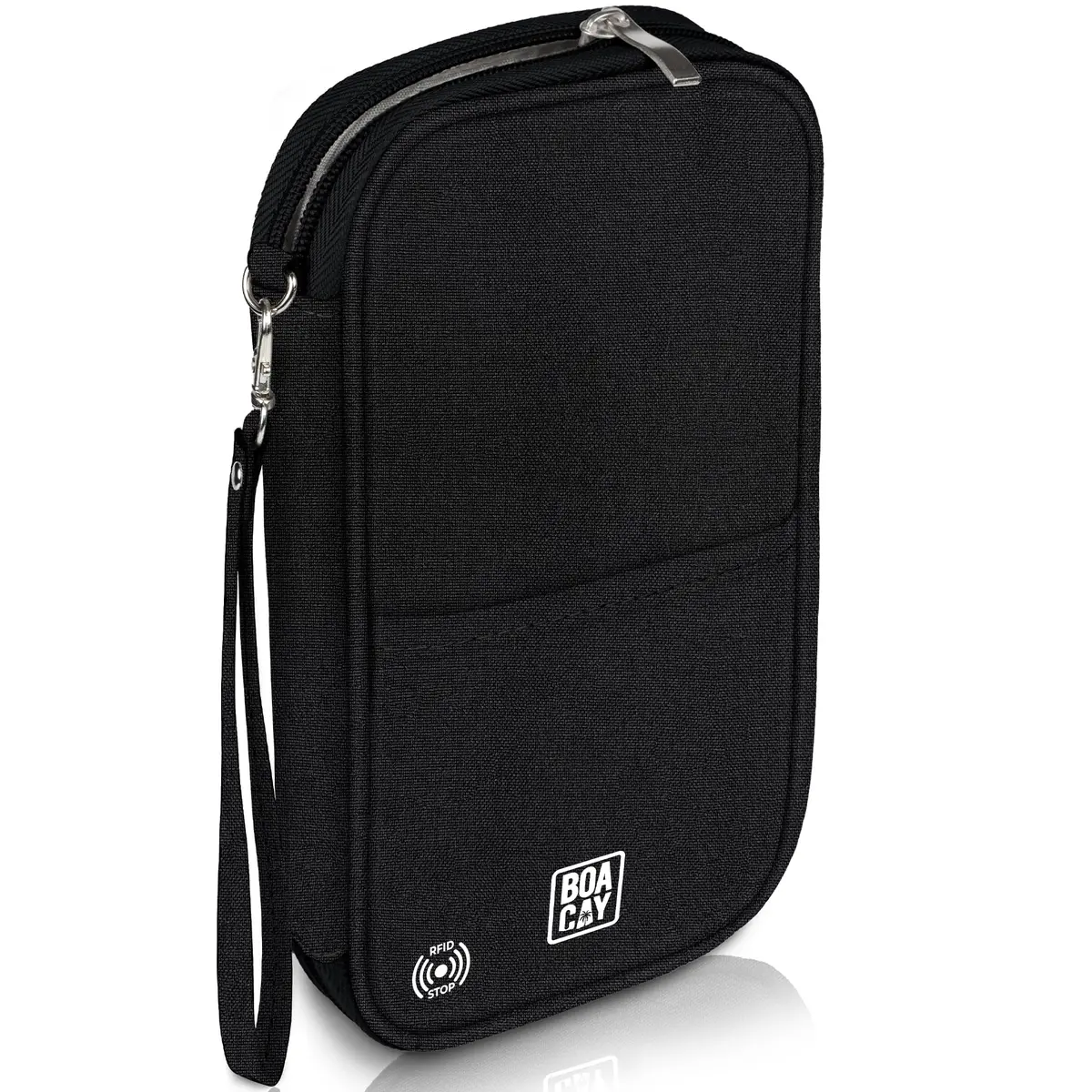 BOACAY Travel Document Organizer with RFID, Waterproof Family Passport Holder, Wallet for Women & Men, 5x1.4x8.9" - main product image