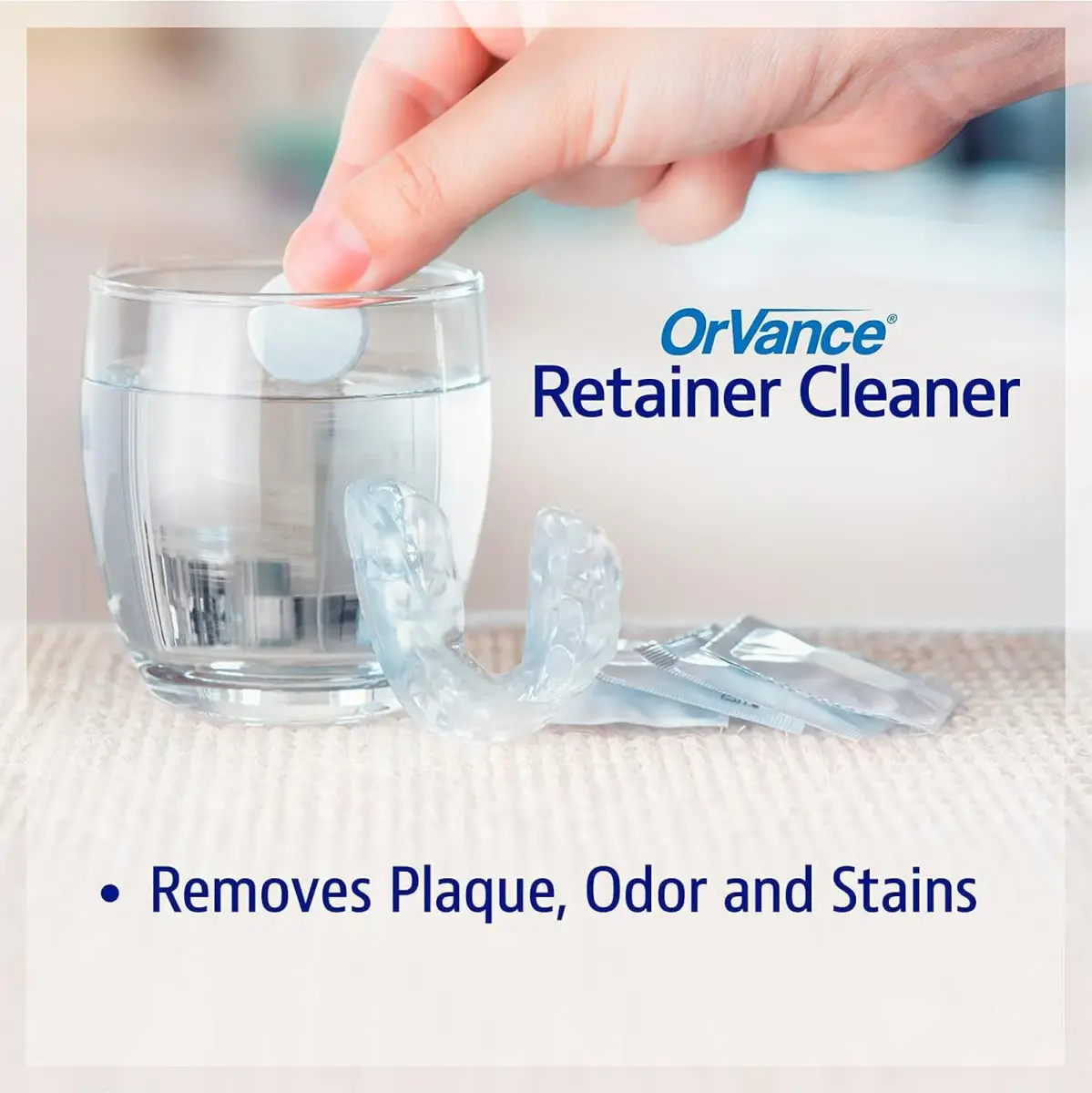 OrVance Retainer Cleaner Tablets 56 Count | Cleans Plaque, Odor & Stains Twice Weekly - view 8
