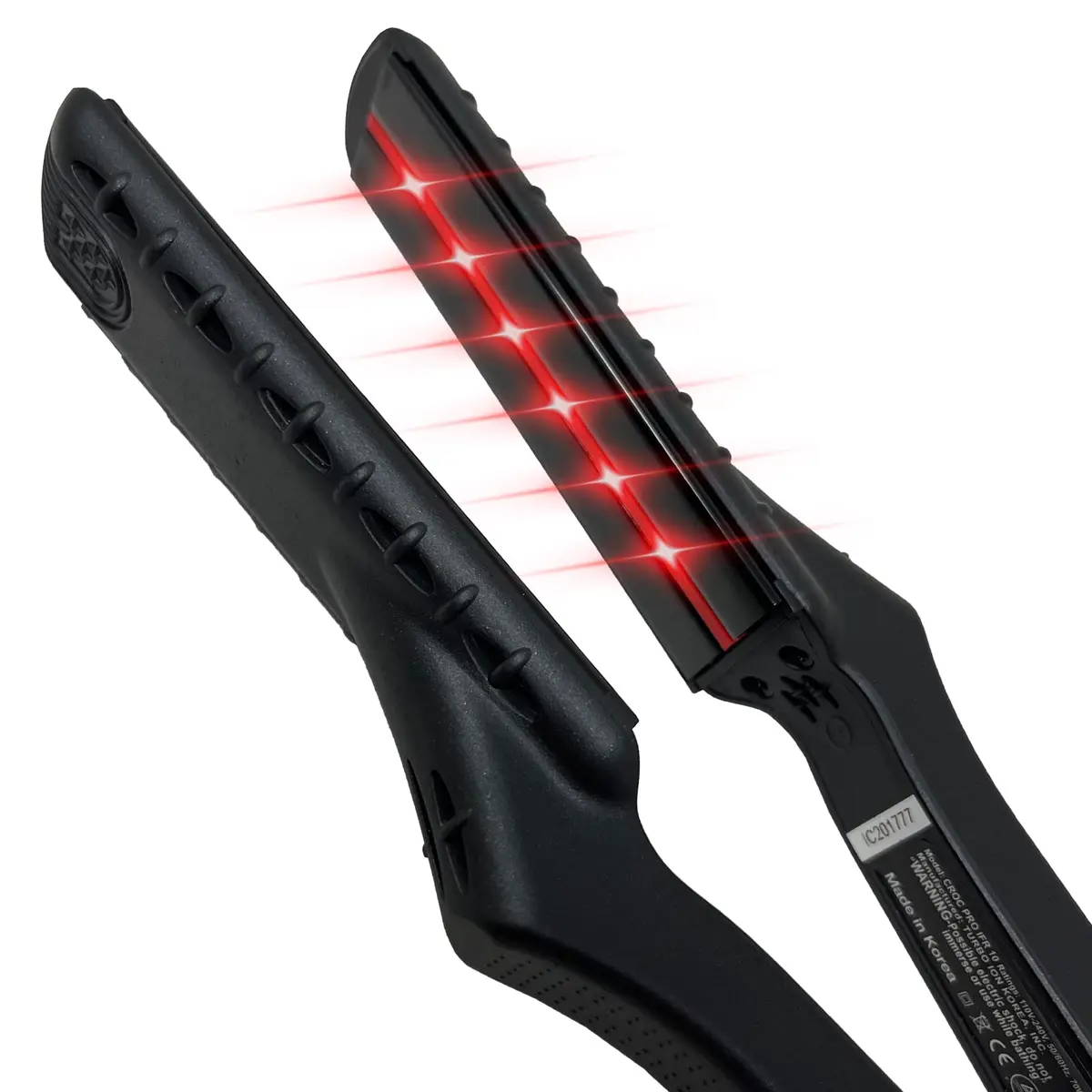 CROC Masters Infrared Hair Straightener Flat Iron 1.5 Inch | Salon-Grade Titanium Ceramic Plates, Infrared Power, Dual Voltage - main product image