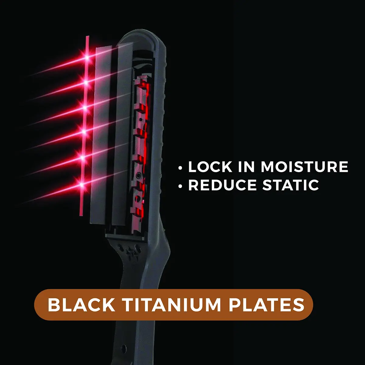CROC Masters Infrared Hair Straightener Flat Iron 1.5 Inch | Salon-Grade Titanium Ceramic Plates, Infrared Power, Dual Voltage - view 9