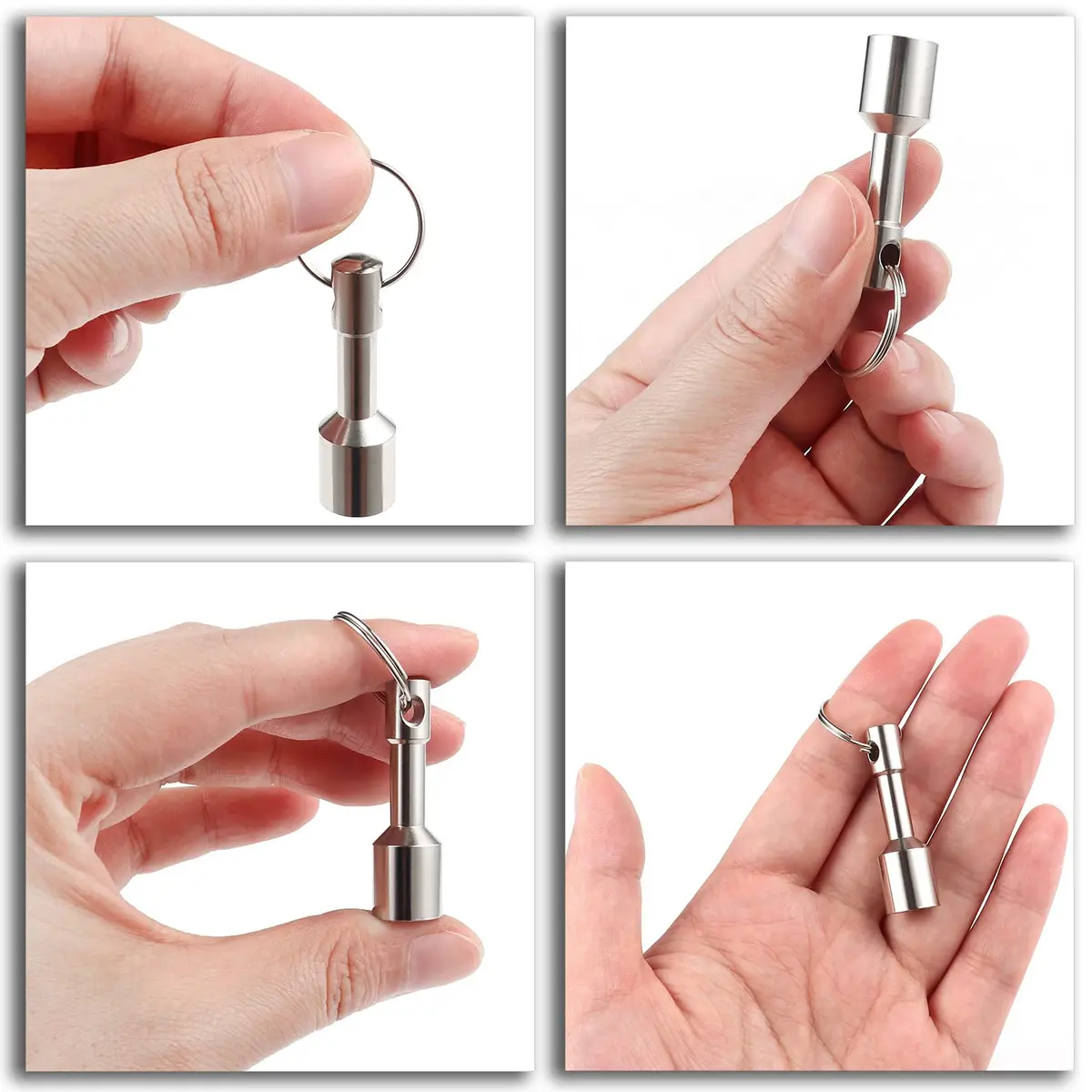 WELLZEER Keychain Magnet for Testing Brass, 12mm Round (2-Pack, Silver) | Strong Neodymium for Jewelry & Ferrous Metals - view 4