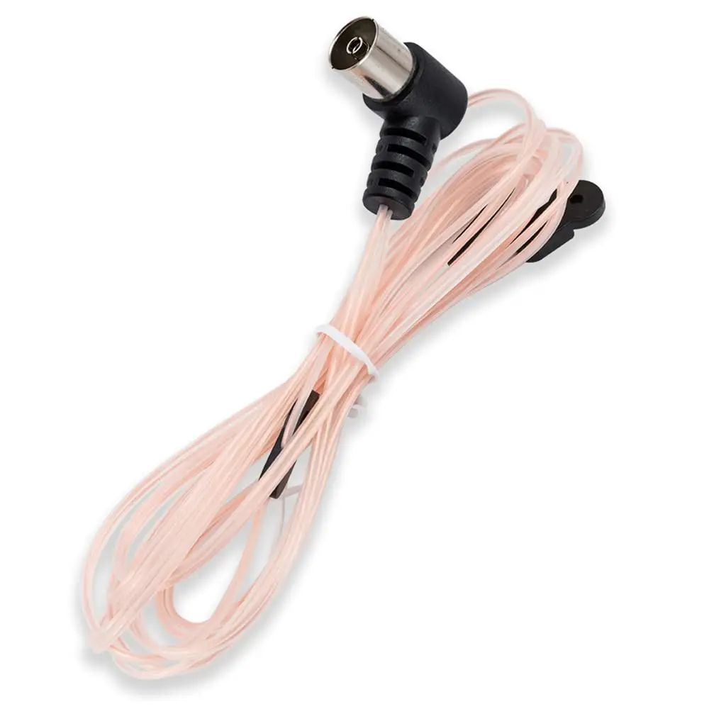 POBADY FM Radio Antenna Dipole Antenna 2m (6.5ft) | Boosts AM/FM Signal for Receivers - main product image