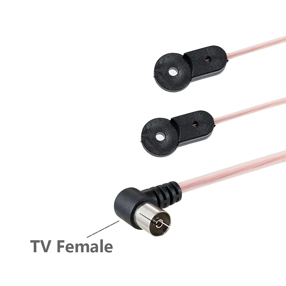 POBADY FM Radio Antenna Dipole Antenna 2m (6.5ft) | Boosts AM/FM Signal for Receivers - view 3